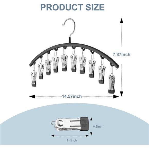 Hat Hangers for Closet, Metal Hat Organizer Racks for Baseball Caps 2 Pack Door - Picture 2 of 14
